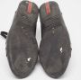Prada Vintage Pre-owned Leather sneakers Black Heren - Thumbnail 6