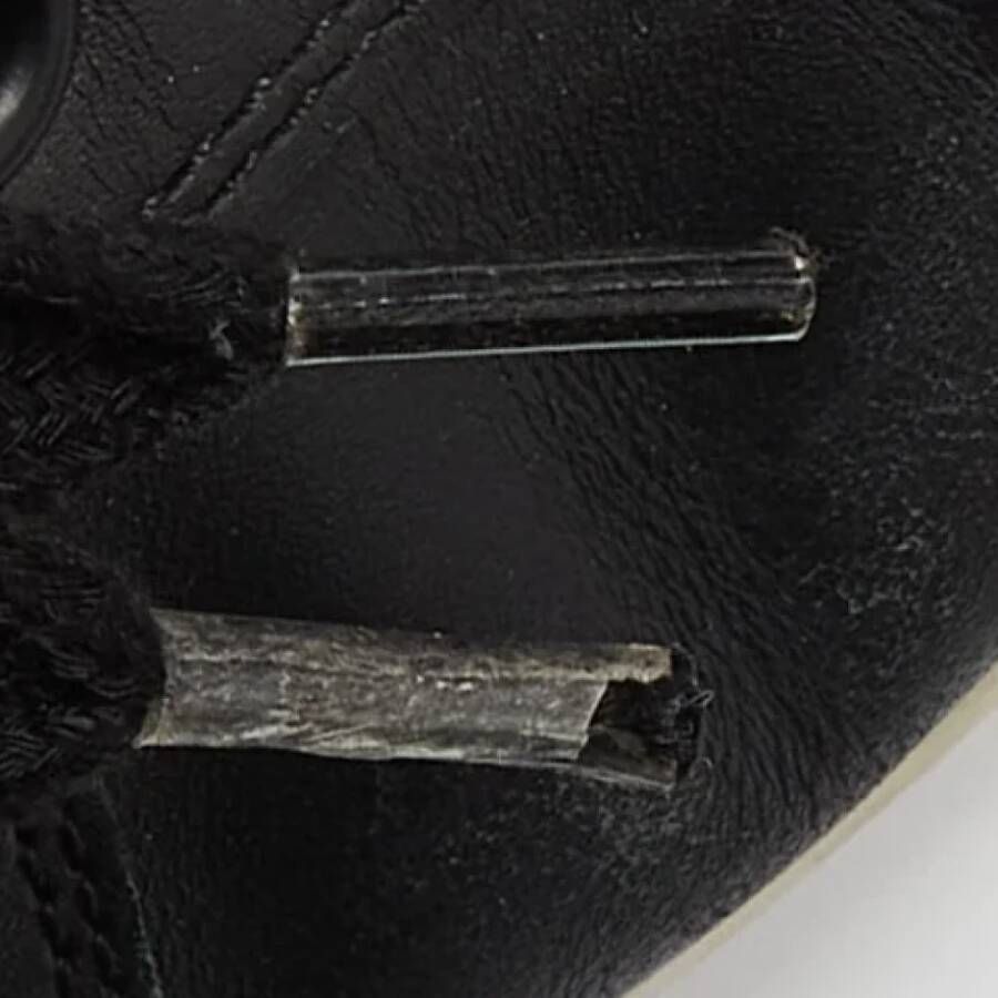 Prada Vintage Pre-owned Leather sneakers Black Heren