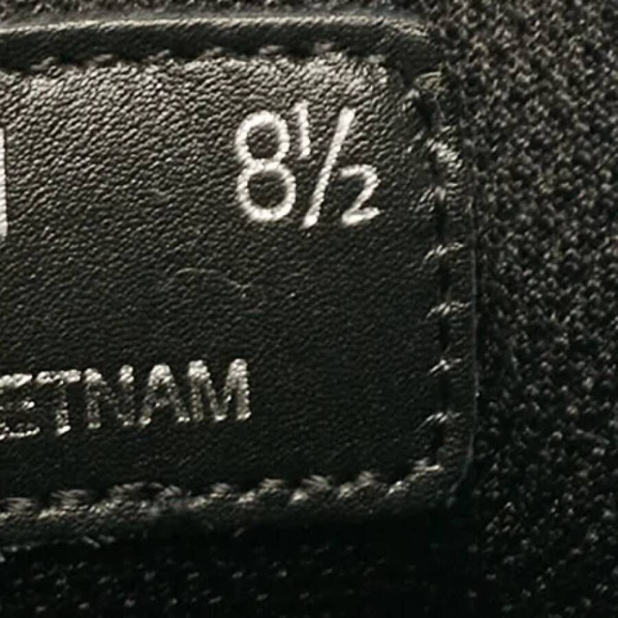 Prada Vintage Pre-owned Leather sneakers Black Heren