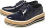 Prada Vintage Pre-owned Leather sneakers Blue Dames - Thumbnail 3