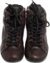 Prada Vintage Pre-owned Leather sneakers Brown Dames - Thumbnail 2