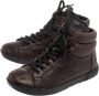 Prada Vintage Pre-owned Leather sneakers Brown Dames - Thumbnail 3