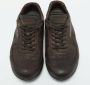 Prada Vintage Pre-owned Leather sneakers Brown Heren - Thumbnail 2