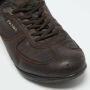 Prada Vintage Pre-owned Leather sneakers Brown Heren - Thumbnail 7