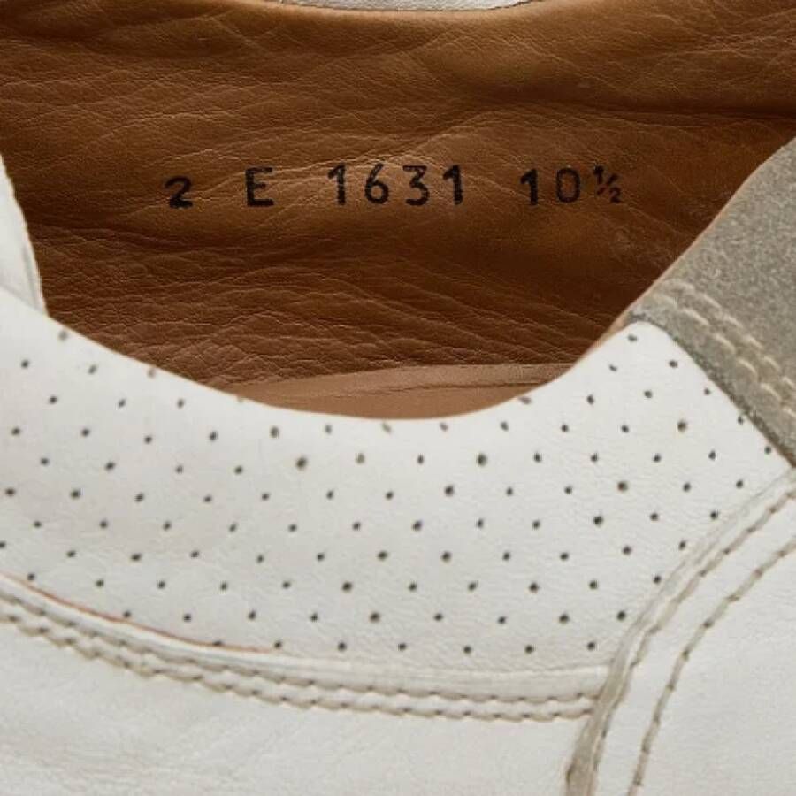 Prada Vintage Pre-owned Leather sneakers White Dames