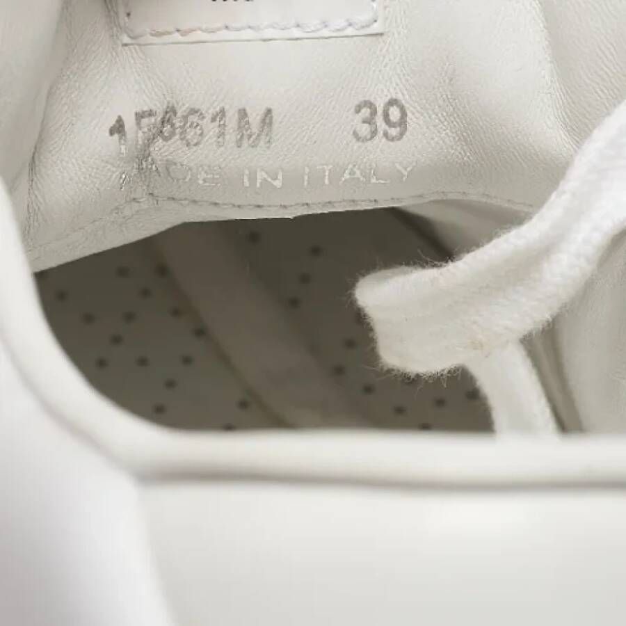 Prada Vintage Pre-owned Leather sneakers White Dames