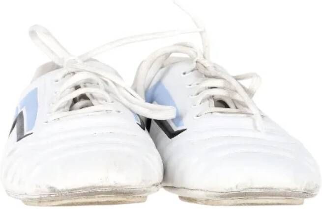 Prada Vintage Pre-owned Leather sneakers White Heren