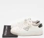 Prada Vintage Pre-owned Leather sneakers White Heren - Thumbnail 8