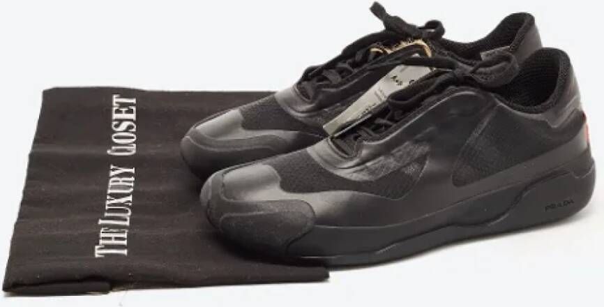 Prada Vintage Pre-owned Mesh sneakers Black Dames
