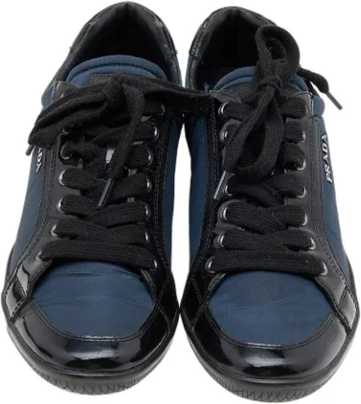 Prada Vintage Pre-owned Nylon sneakers Black Dames