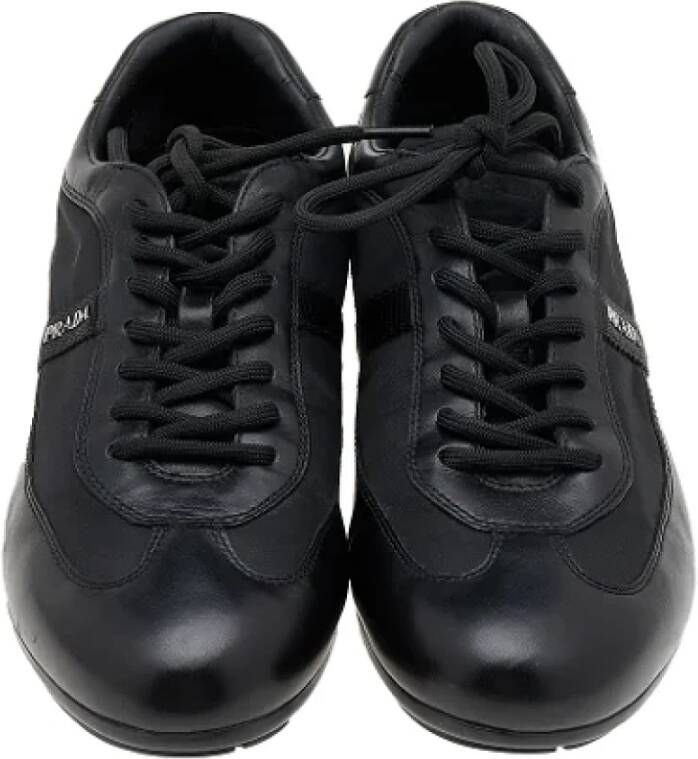 Prada Vintage Pre-owned Nylon sneakers Black Dames