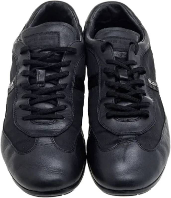 Prada Vintage Pre-owned Nylon sneakers Black Dames