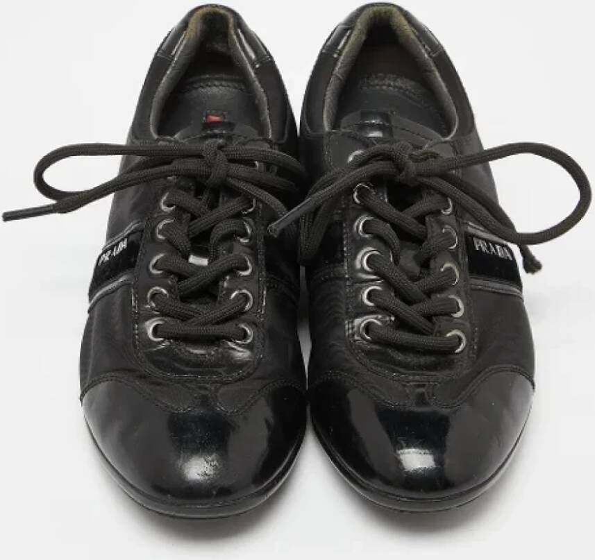 Prada Vintage Pre-owned Nylon sneakers Black Dames