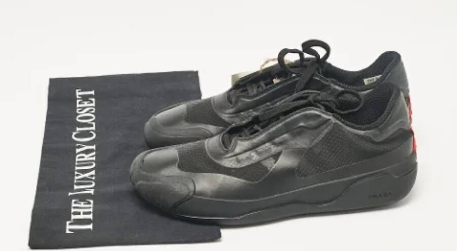 Prada Vintage Pre-owned Nylon sneakers Black Dames