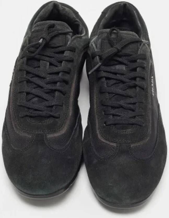 Prada Vintage Pre-owned Nylon sneakers Black Heren