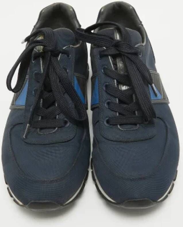 Prada Vintage Pre-owned Nylon sneakers Blue Dames