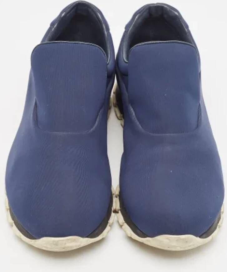 Prada Vintage Pre-owned Nylon sneakers Blue Dames