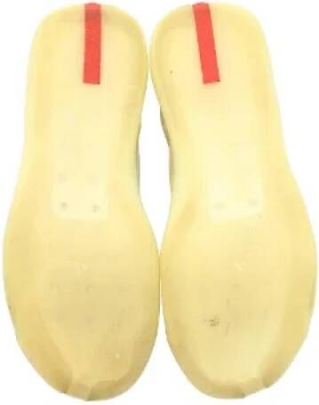 Prada Vintage Pre-owned Plastic sneakers Yellow Heren