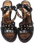 Prada Vintage Pre-owned Raffia sandals Black Dames - Thumbnail 2
