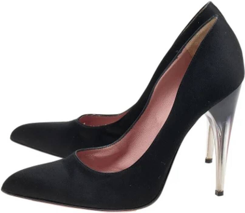 Prada Vintage Pre-owned Satin heels Black Dames