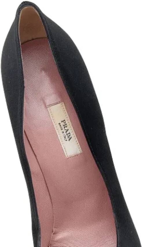 Prada Vintage Pre-owned Satin heels Black Dames