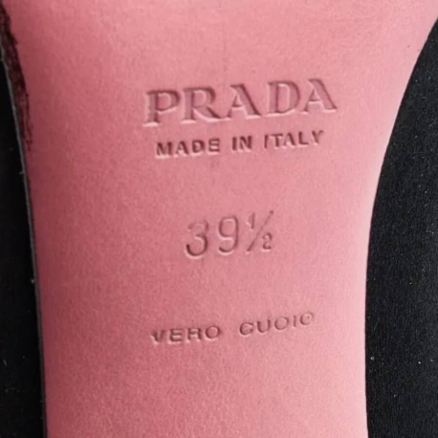 Prada Vintage Pre-owned Satin heels Black Dames