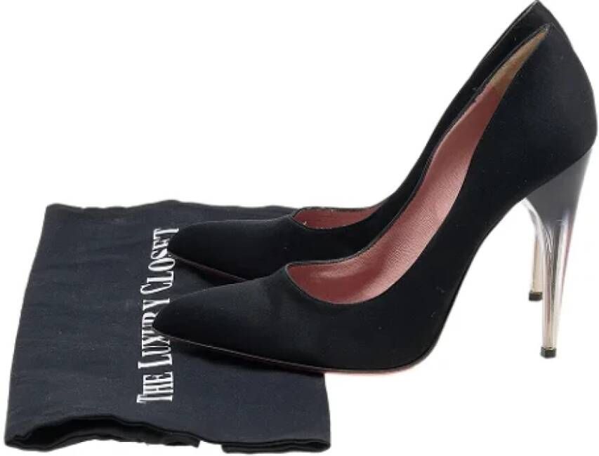 Prada Vintage Pre-owned Satin heels Black Dames