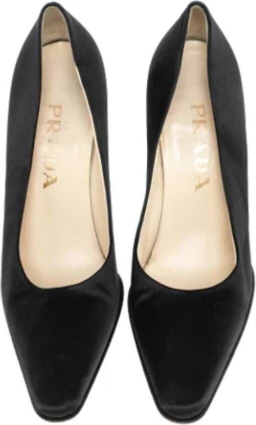 Prada Vintage Pre-owned Satin heels Black Dames