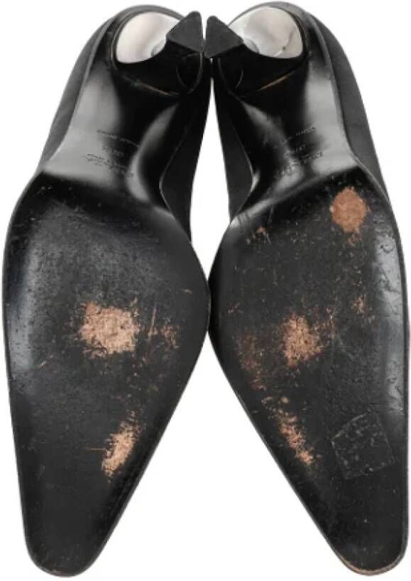 Prada Vintage Pre-owned Satin heels Black Dames