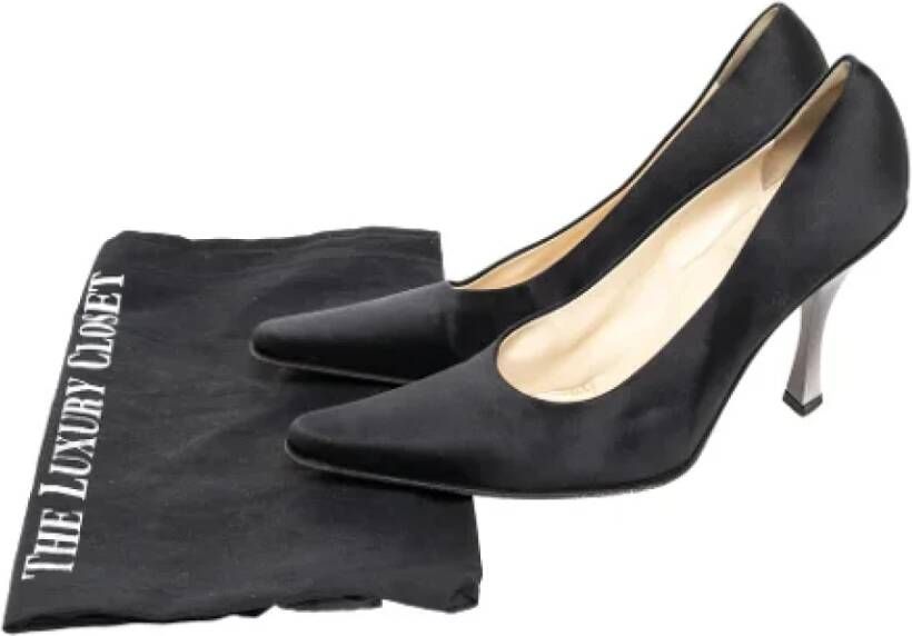 Prada Vintage Pre-owned Satin heels Black Dames