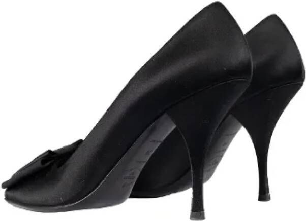 Prada Vintage Pre-owned Satin heels Black Dames