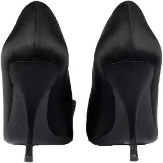 Prada Vintage Pre-owned Satin heels Black Dames