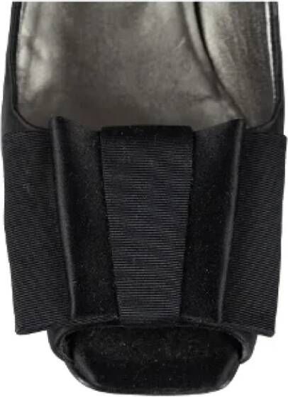 Prada Vintage Pre-owned Satin heels Black Dames