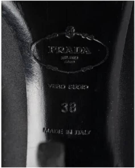 Prada Vintage Pre-owned Satin heels Black Dames