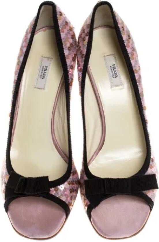 Prada Vintage Pre-owned Satin heels Pink Dames