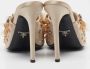 Prada Vintage Pre-owned Satin sandals Beige Dames - Thumbnail 4