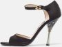 Prada Vintage Pre-owned Satin sandals Black Dames - Thumbnail 2