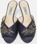 Prada Vintage Pre-owned Satin sandals Blue Dames - Thumbnail 3