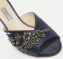 Prada Vintage Pre-owned Satin sandals Blue Dames - Thumbnail 7