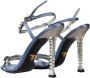 Prada Vintage Pre-owned Satin sandals Blue Dames - Thumbnail 2