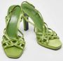 Prada Vintage Pre-owned Satin sandals Green Dames - Thumbnail 4