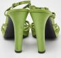 Prada Vintage Pre-owned Satin sandals Green Dames - Thumbnail 5