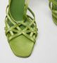 Prada Vintage Pre-owned Satin sandals Green Dames - Thumbnail 7
