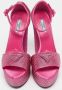 Prada Vintage Pre-owned Satin sandals Pink Dames - Thumbnail 3