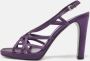 Prada Vintage Pre-owned Satin sandals Purple Dames - Thumbnail 2