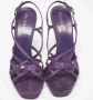Prada Vintage Pre-owned Satin sandals Purple Dames - Thumbnail 3