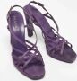 Prada Vintage Pre-owned Satin sandals Purple Dames - Thumbnail 4