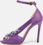 Prada Vintage Pre-owned Satin sandals Purple Dames - Thumbnail 2