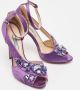 Prada Vintage Pre-owned Satin sandals Purple Dames - Thumbnail 4