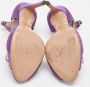 Prada Vintage Pre-owned Satin sandals Purple Dames - Thumbnail 6